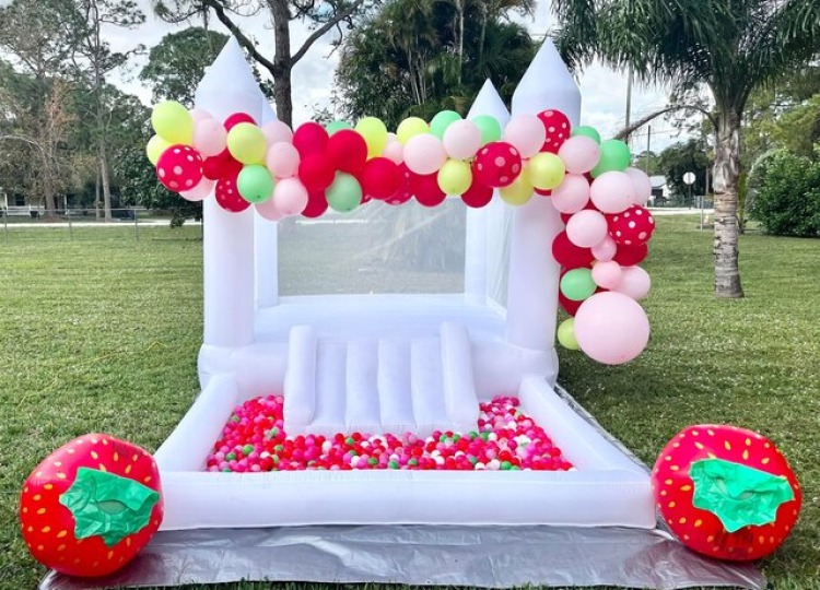 Mini White Castle Bounce House 