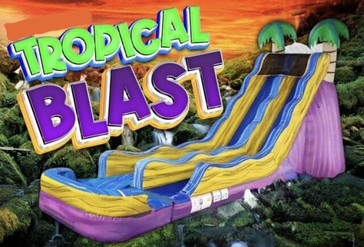 20ft Tropical Blast Slide