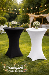 32in Round Cocktail Table W/Hight top Covers