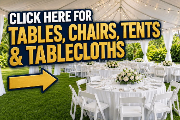 Tents Chairs and Tables